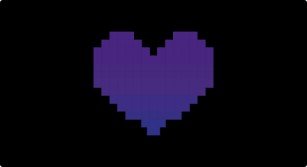 Une icône en forme de cœur violet pour la Saint-Valentin.