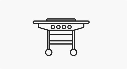 Griddle line drawing.