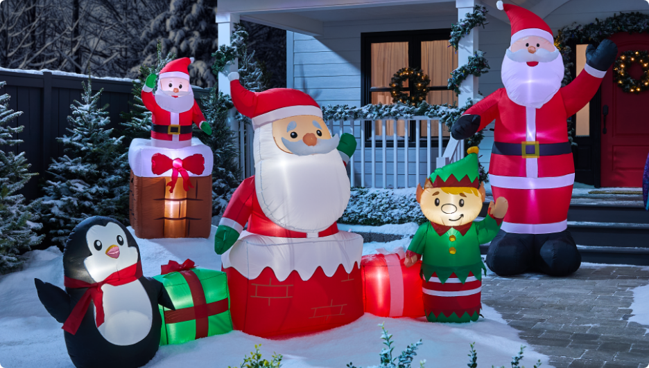 Assortment of Christmas trees in various sizes and shapes