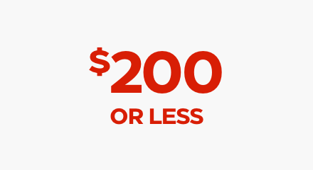 $200 or less. 