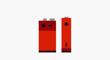 An icon of 2 batteries.
