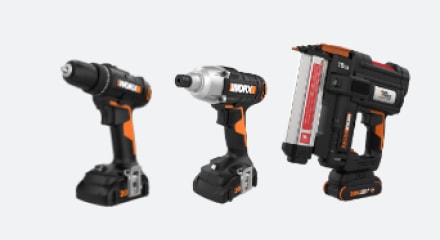 Perceuse-tournevis et agrafeuse à couronne Worx