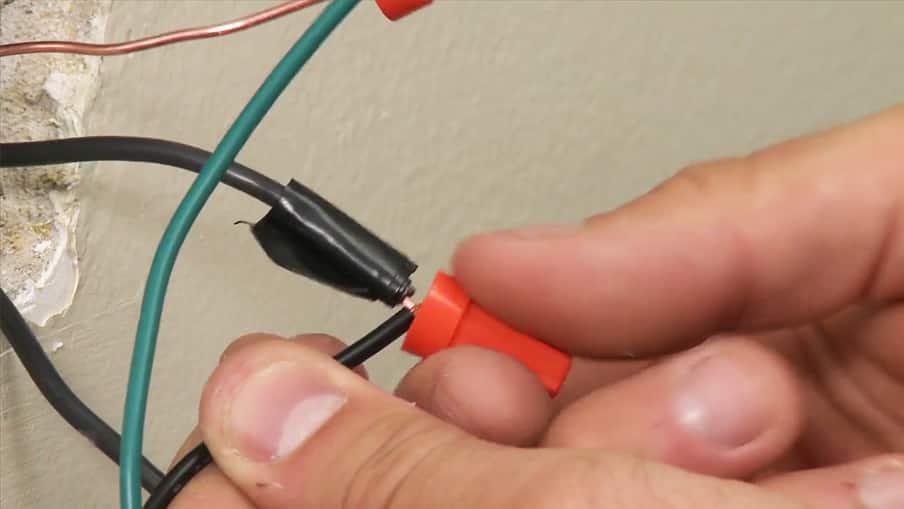 2015 Install a dimmer twist with green wire twist and nut