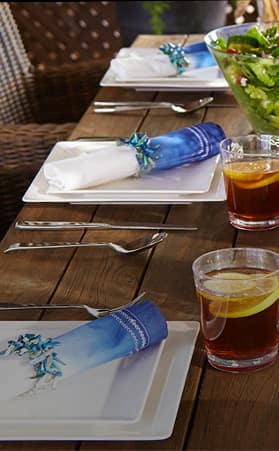 How to create dip-dyed napkins