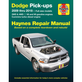 Manuel de réparation automobile Haynes, camionnettes Dodge 2009 à 2018, 30043 Front_Flat