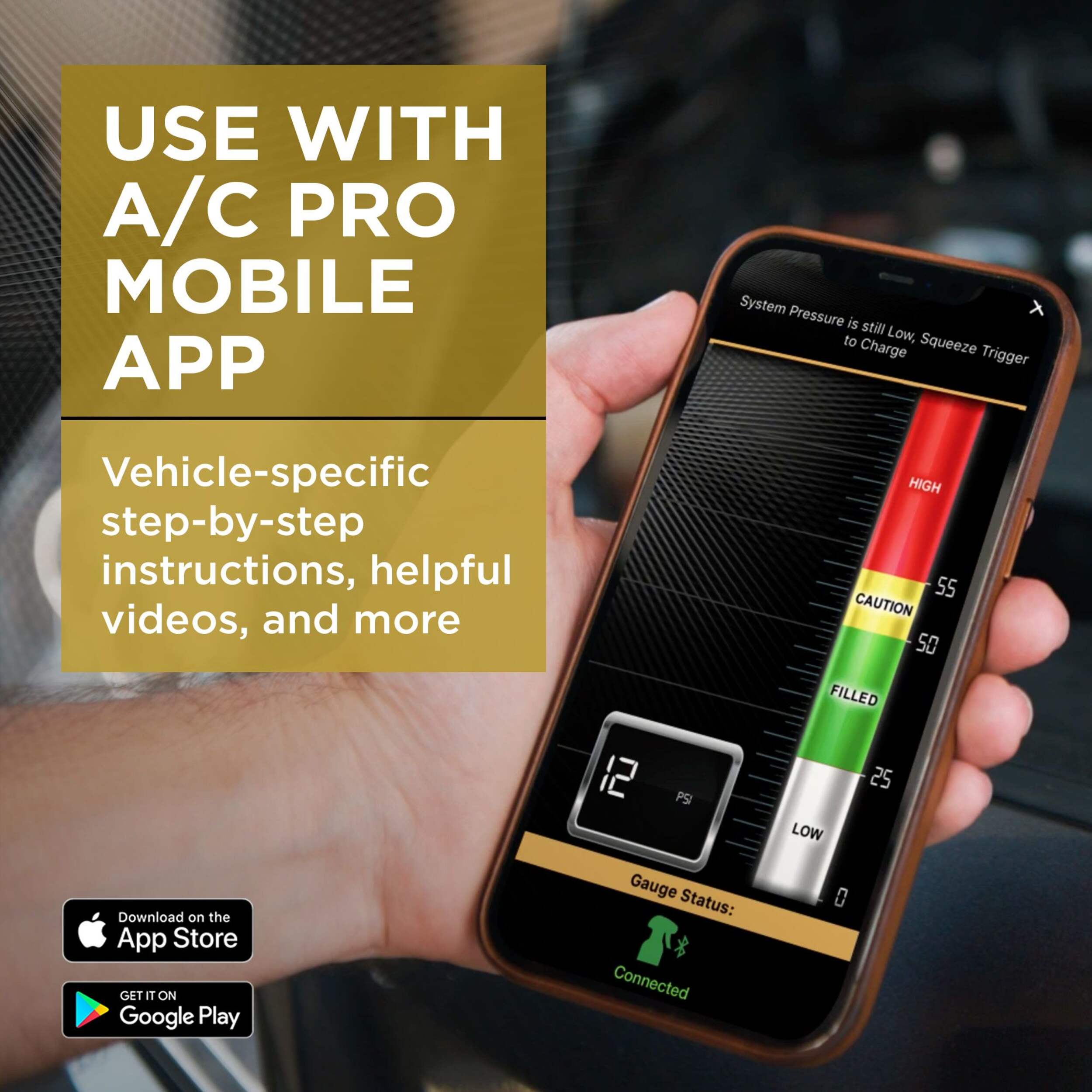 AC Pro R-1234YF Ultra Synthetic AC Recharge Kit with Smart Digital - How To Use Ac Pro Ultra Synthetic Ac Recharge