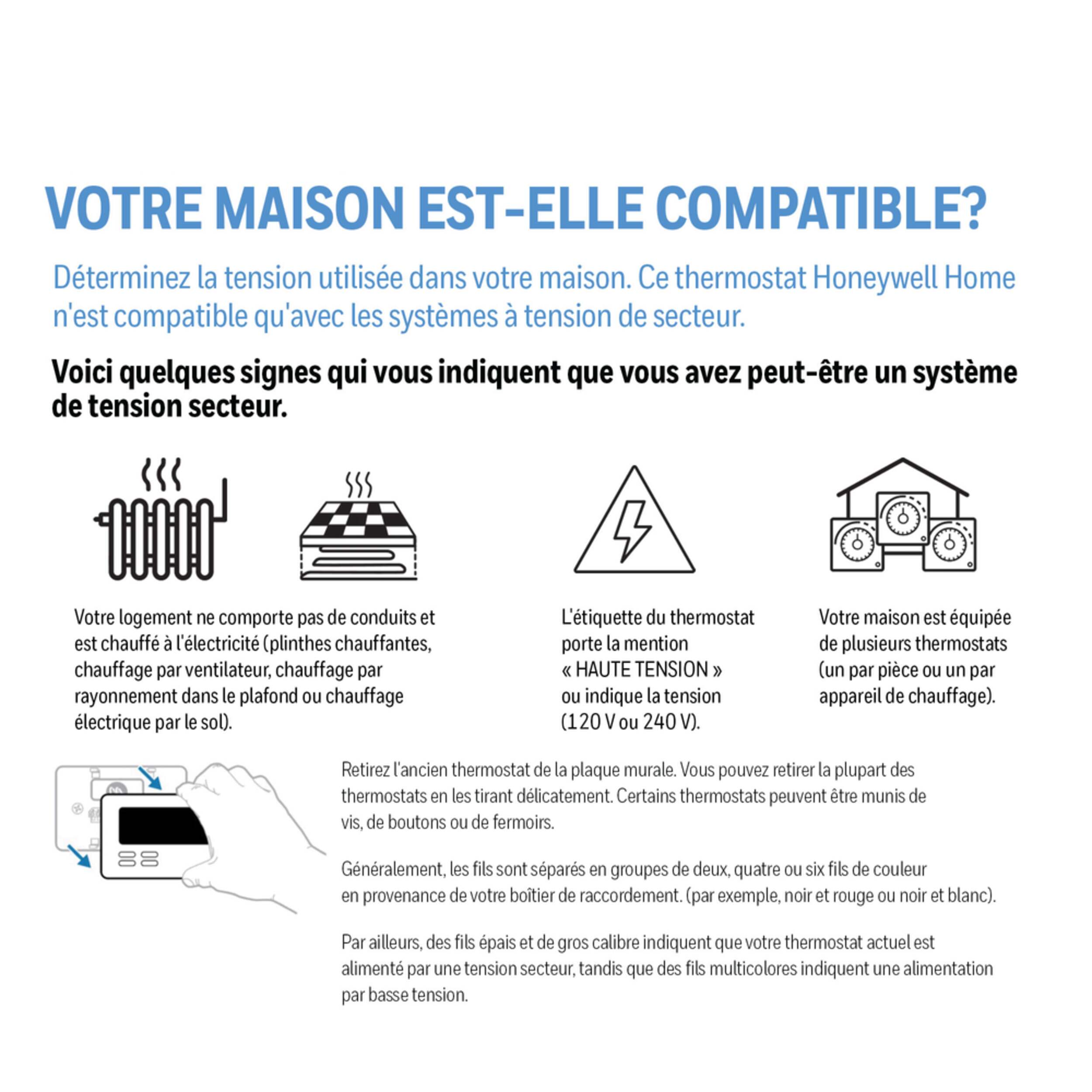 Thermostat électrique programmable de 52 jours Aube TH104PLUS