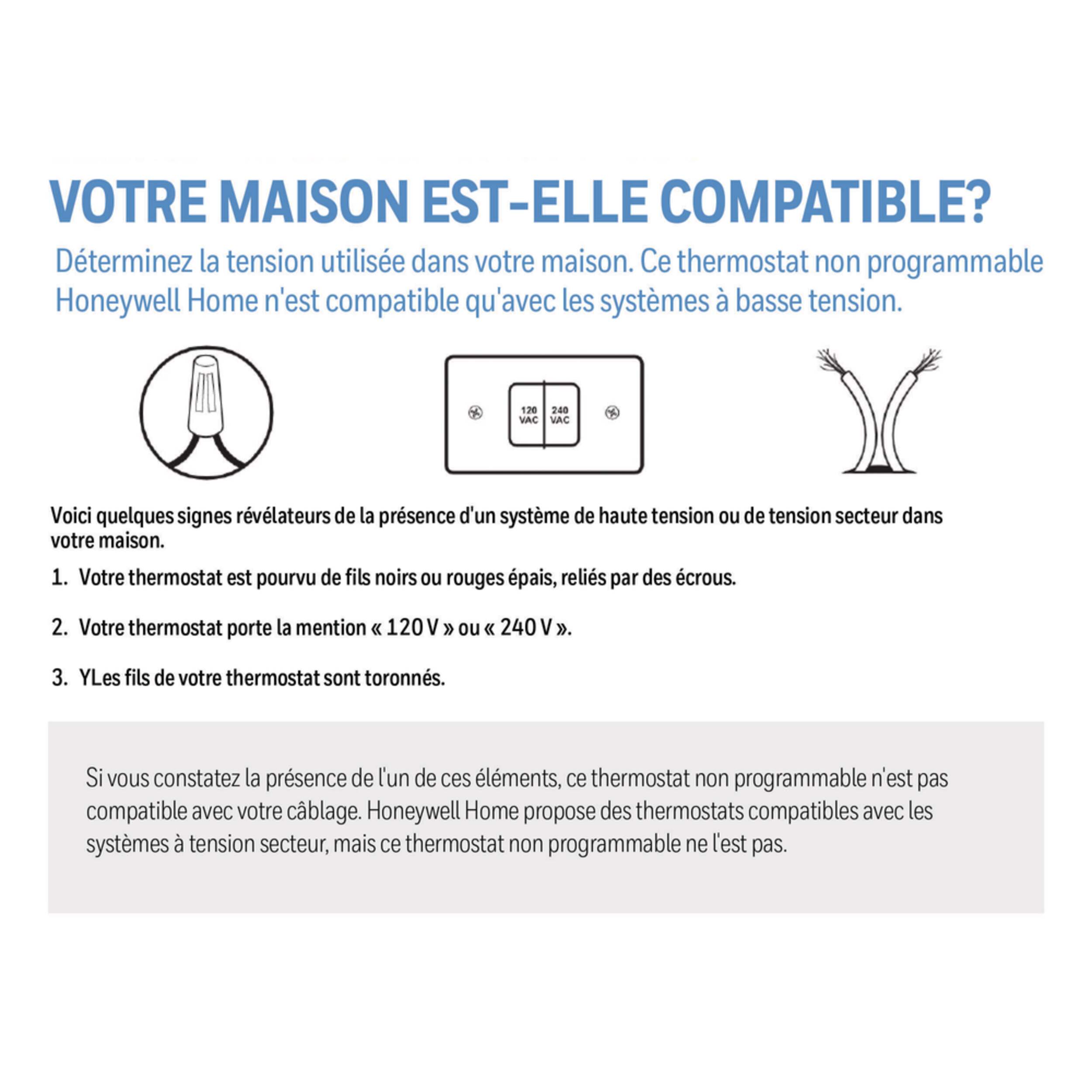Thermostat non programmable Honeywell Home CT50K Canadian Tire