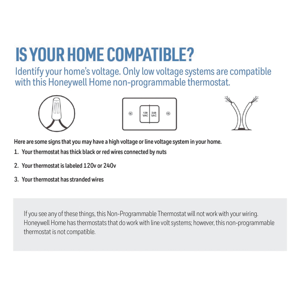 Honeywell Home RTH5160D T2 NonProgrammable Thermostat Canadian Tire