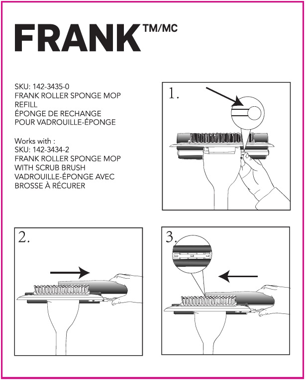 Frank Reusable Sponge Roller Mop Refill Canadian Tire