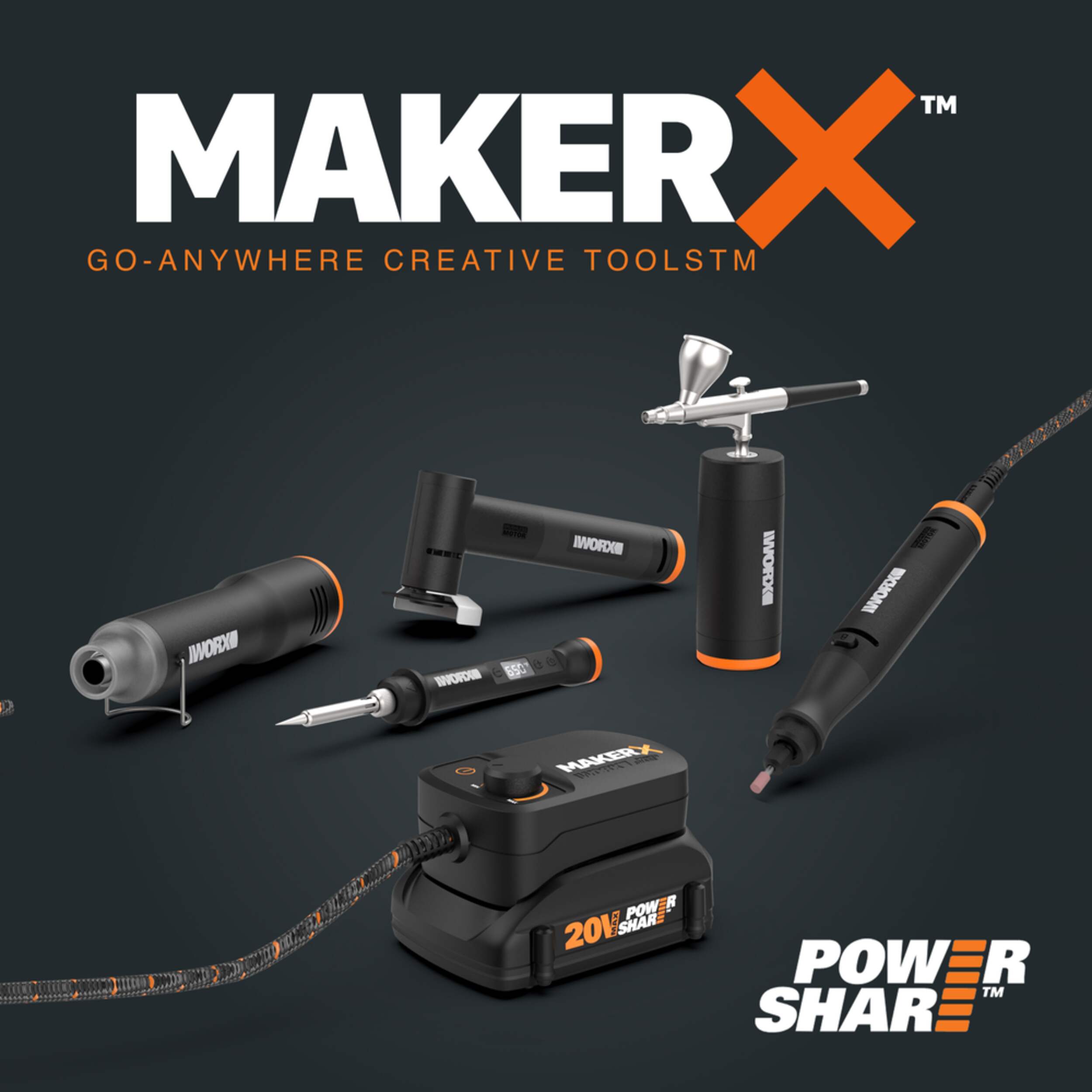 Worx Wx997l Makerx 20v 5 Tool Combo Kit Canadian Tire