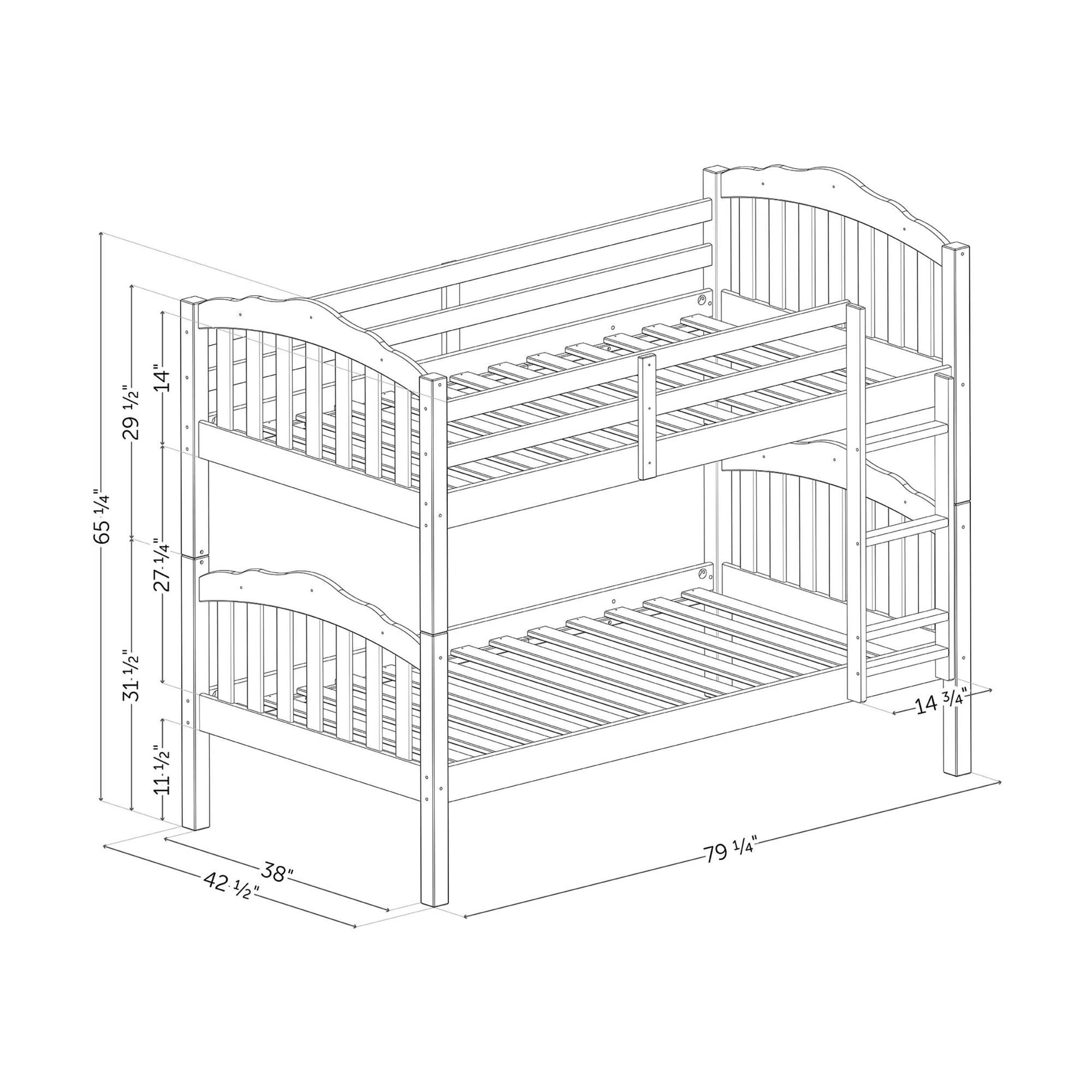 South Shore Tiara Solid Wood Bunk Beds Canadian Tire