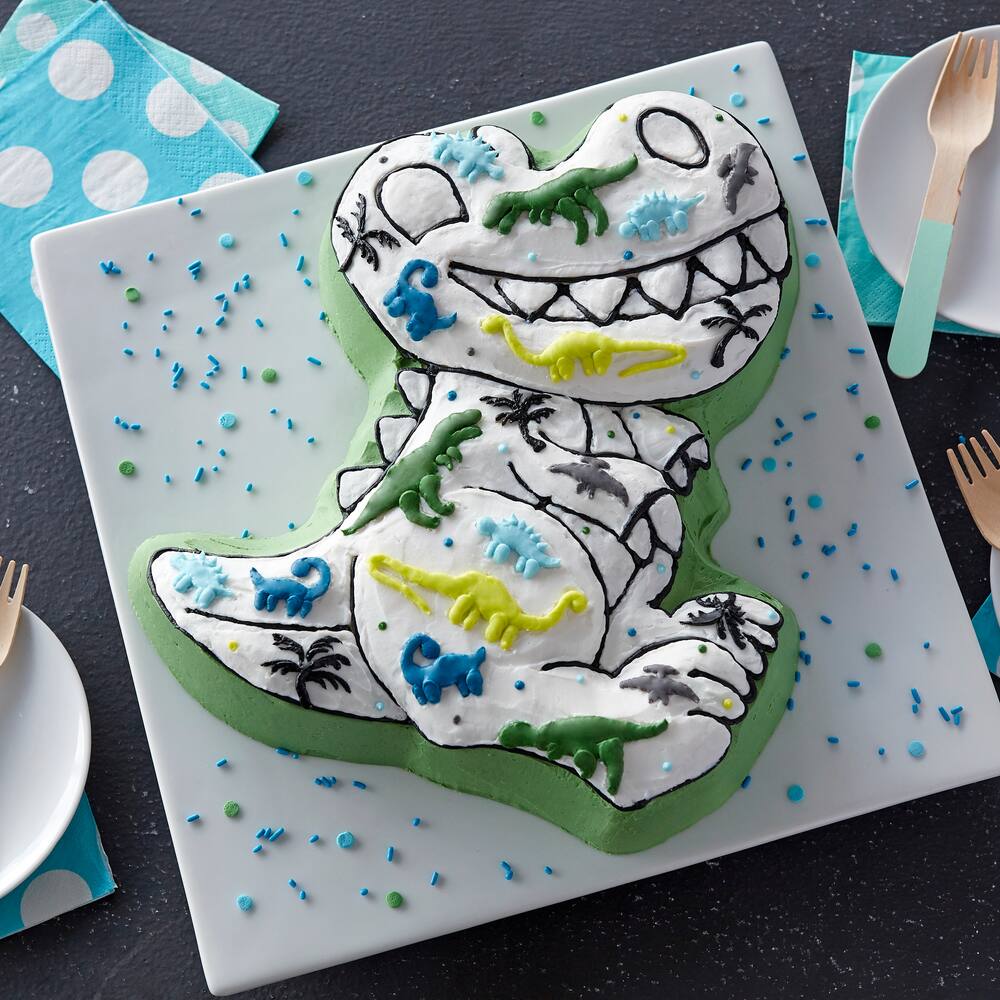 Sakolla Dinosaur Cake Pan/Kids Birthday Cake Pan for Baby Shower New Year  Birthday Wedding Party (6.97