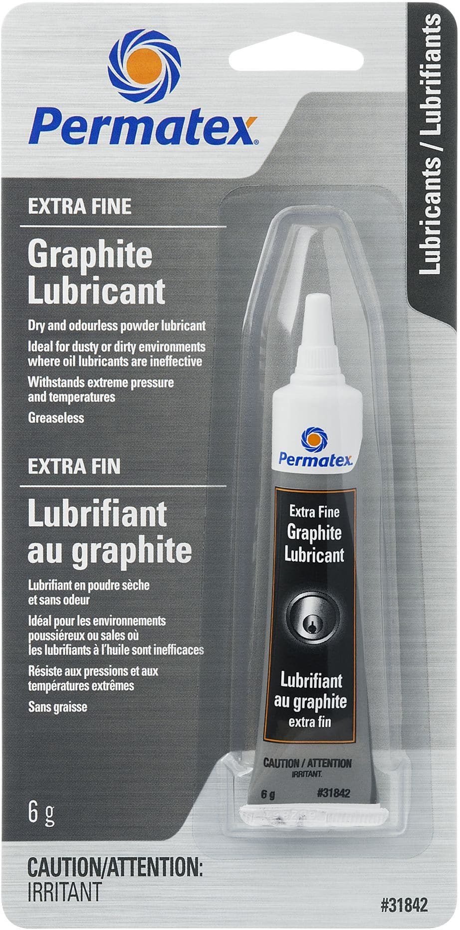 Permatex® Extra Fine Graphite Lubricant, Tube, 6-g