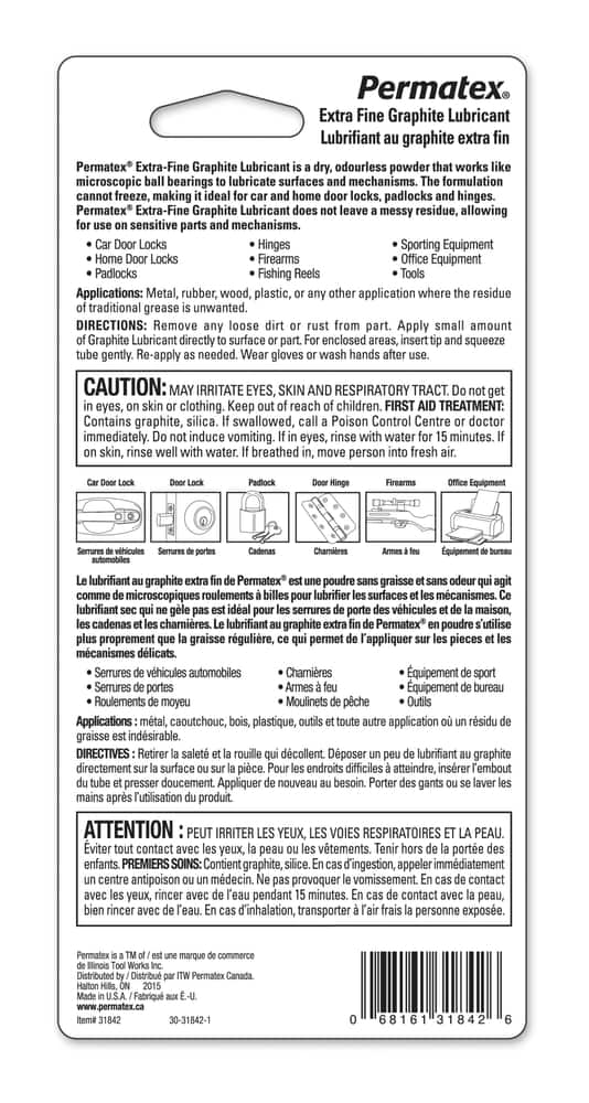 Permatex® ExtraFine Graphite Lubricant, 6g Canadian Tire