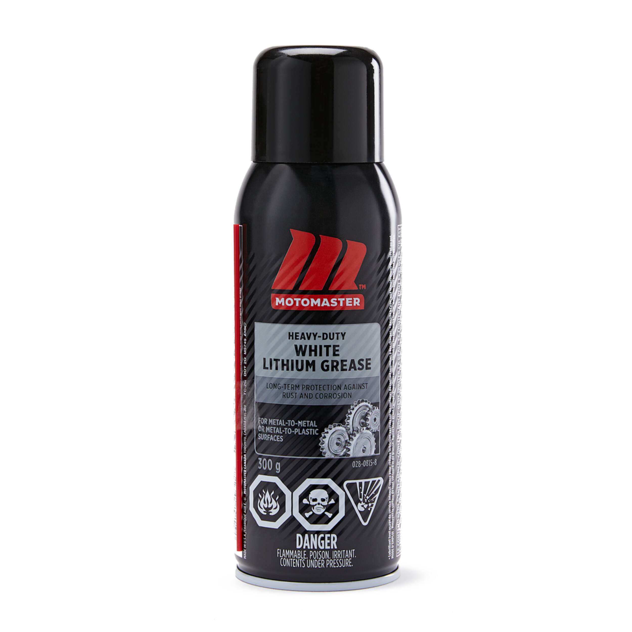 MotoMaster White Lithium Spray Grease, 300-g Front_Flat