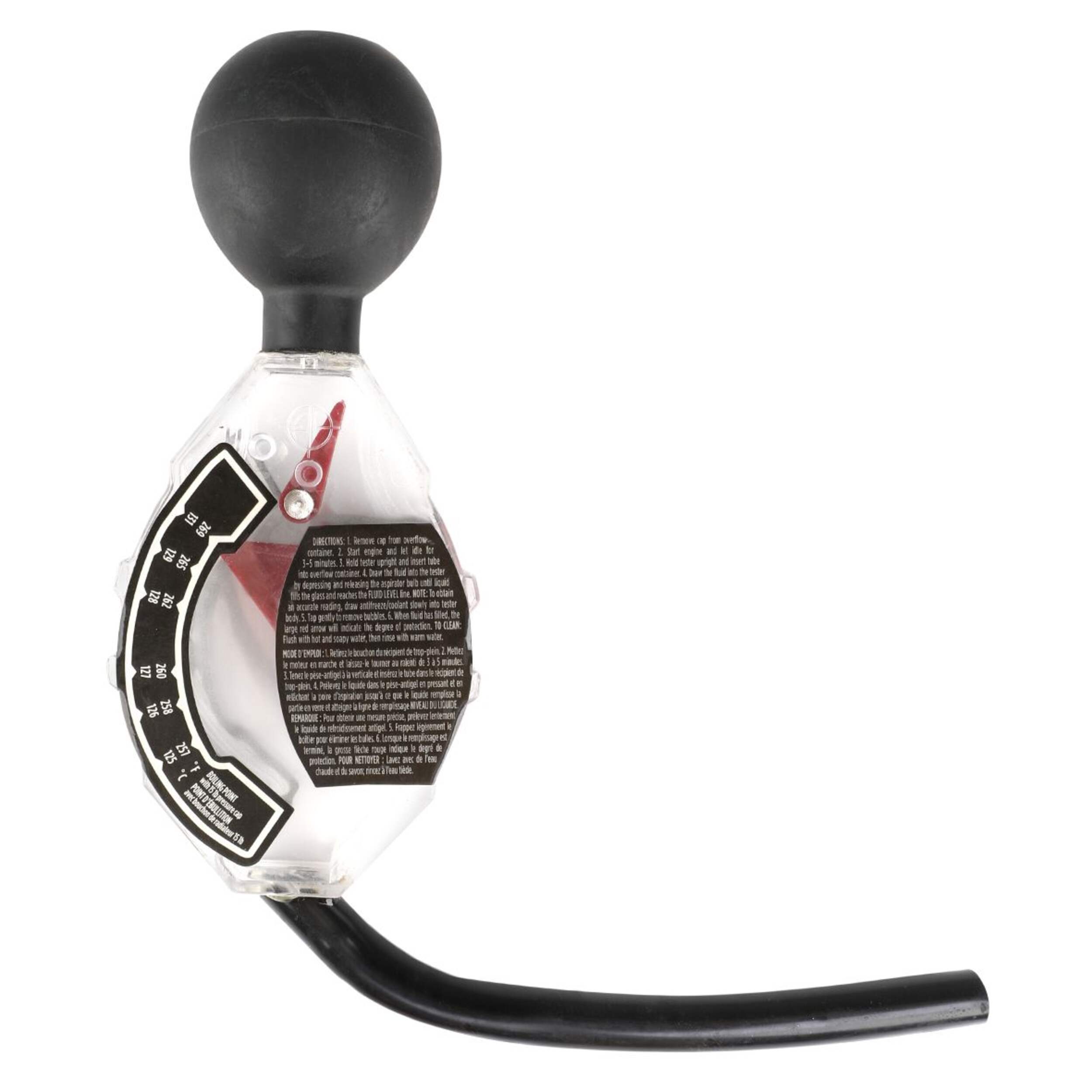 Vérificateur de liquide de refroidissement et antigel MotoMaster, 29-0039-4 Front_Flat