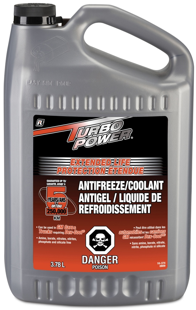 Turbo Power Concentrated Extended Life AntiFreeze/Coolant, 3.78L