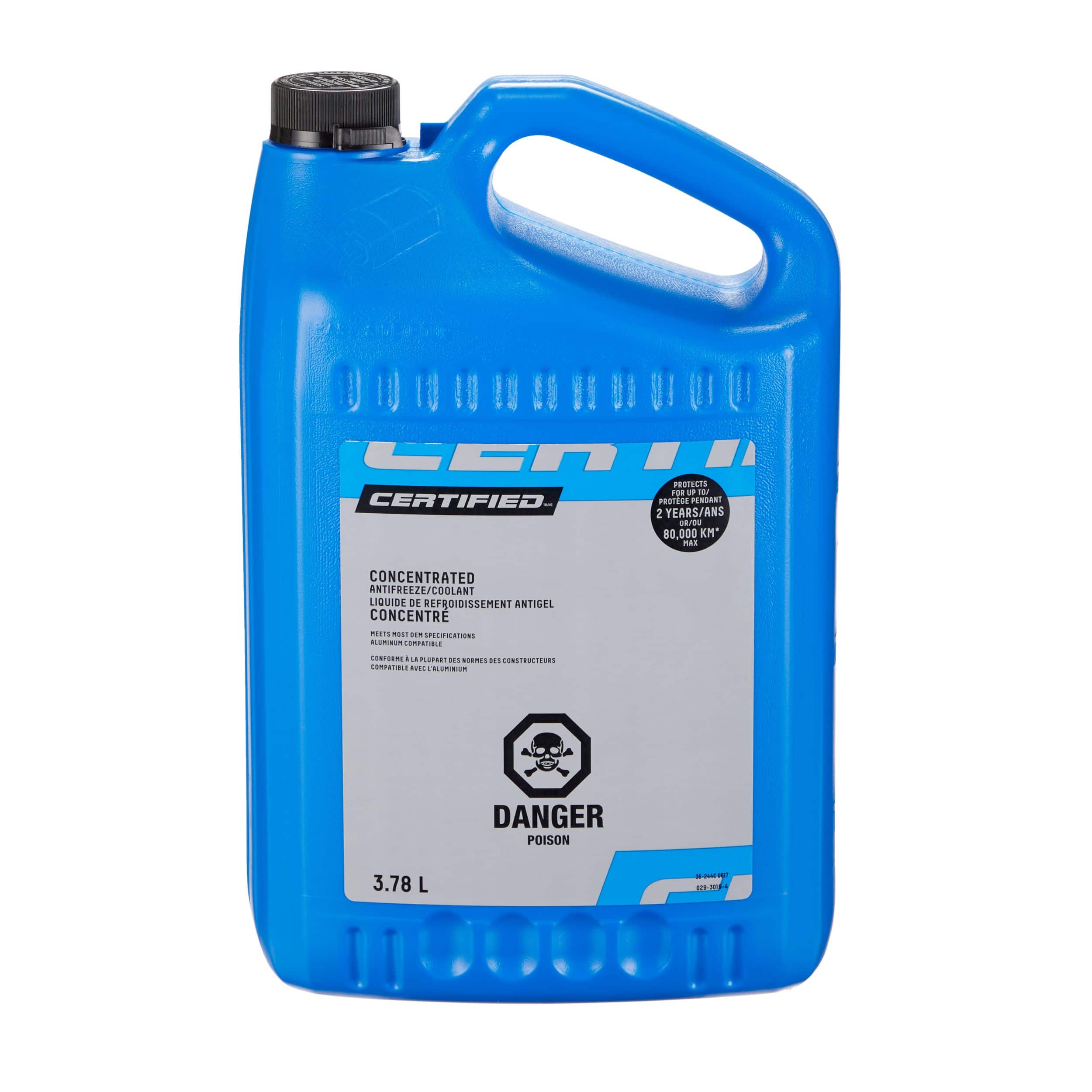 Certified Concentrated Anti-Freeze/Coolant, 3.78-L
