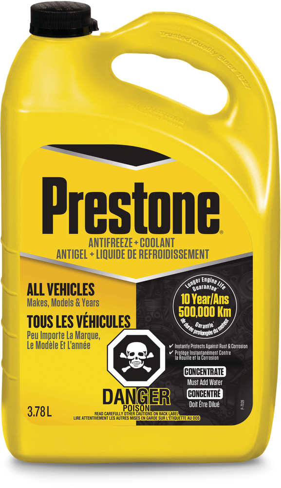 Prestone All Vehicles Concentrated AntiFreeze/Coolant with 3