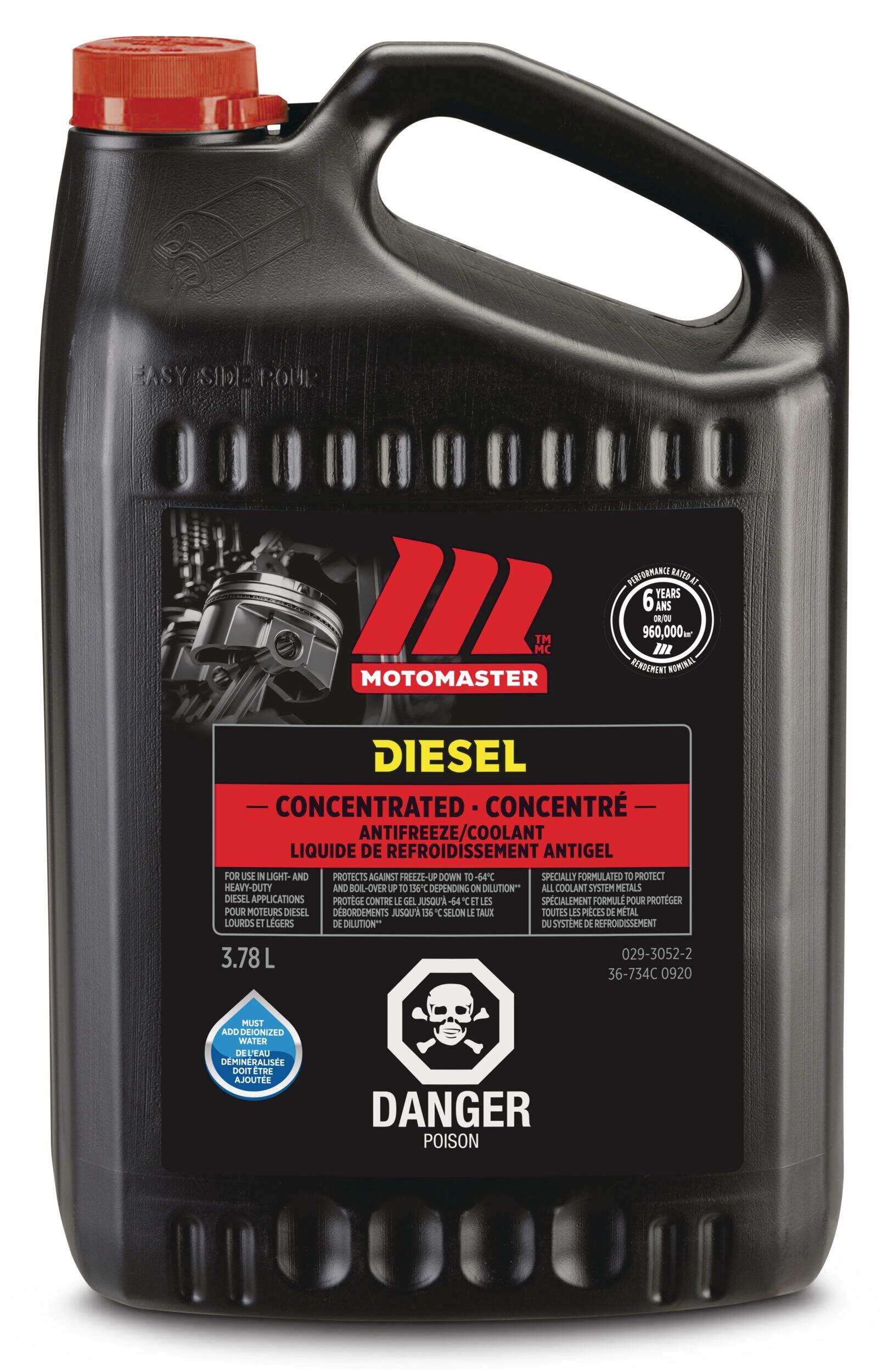 MotoMaster Long Life Diesel Concentrated Anti-Freeze/Coolant, 3.78-L Front_Flat