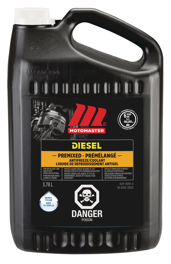 MotoMaster Extended Life Diesel Premixed AntiFreeze/Coolant, 3.78L