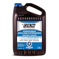 OEM Concentrated Anti-Freeze/Coolant, Nissan/Mazda/Mitsubishi, Blue, 3.78-L Front_Flat