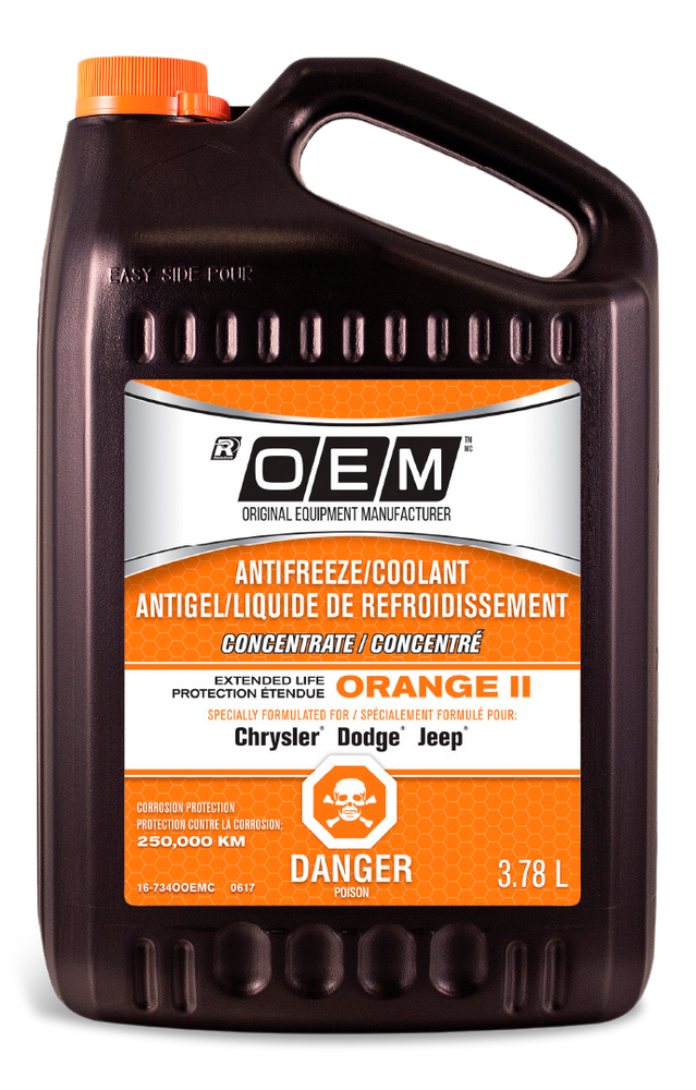OEM Concentrated Anti-Freeze/Coolant, Chrysler/Jeep/Dodge, Orange,  |  Canadian Tire