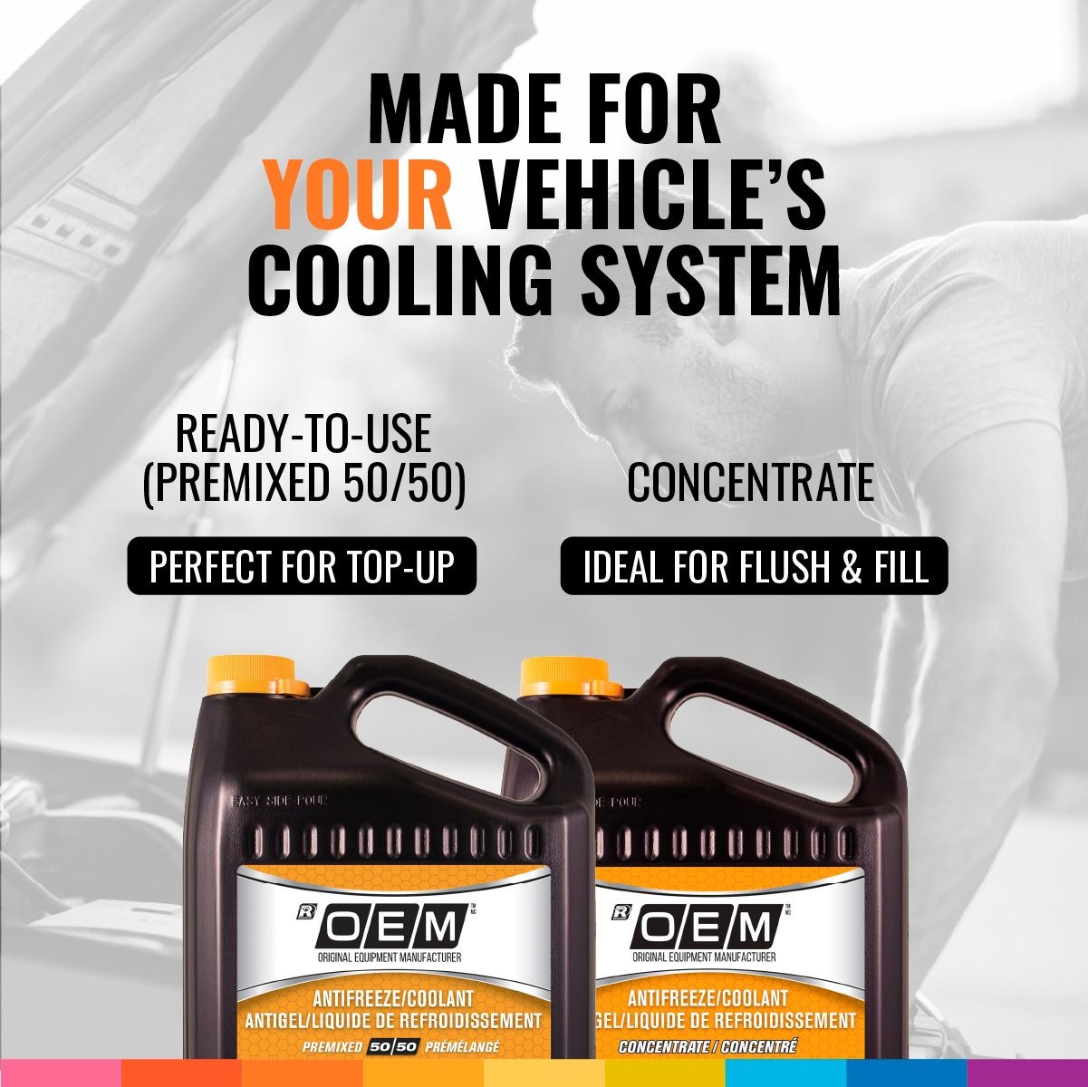 OEM 50/50 Premixed Anti-Freeze/Coolant, Ford/Lincoln/Mercury, Gold