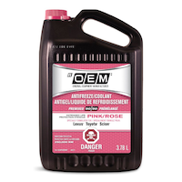 OEM 50/50 Premixed Anti-Freeze/Coolant, Toyota/Lexus/Scion, Pink /Rose, 3.78-L Front_Flat