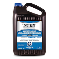 OEM 50/50 Premixed Antifreeze/Coolant, Mazda/Infiniti/Nissan, Blue II, 3.78-L Front_Flat
