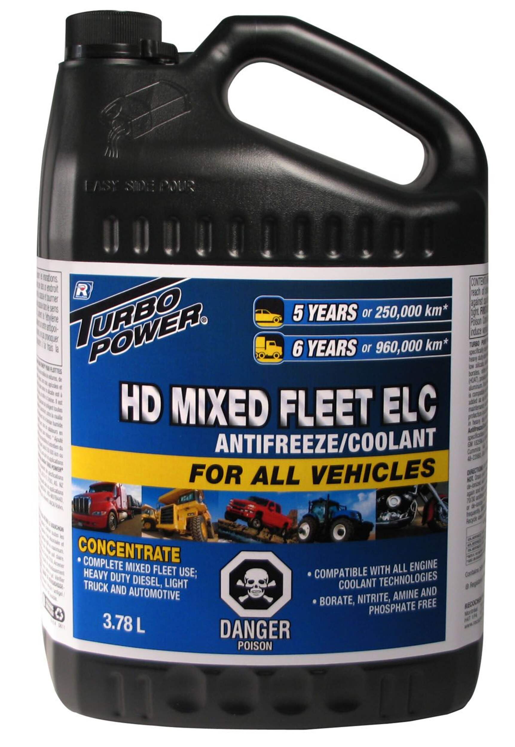 Turbo Power Heavy-Duty Mixed Concentrated Anti-Freeze/Coolant, 3.78-L Front_Flat