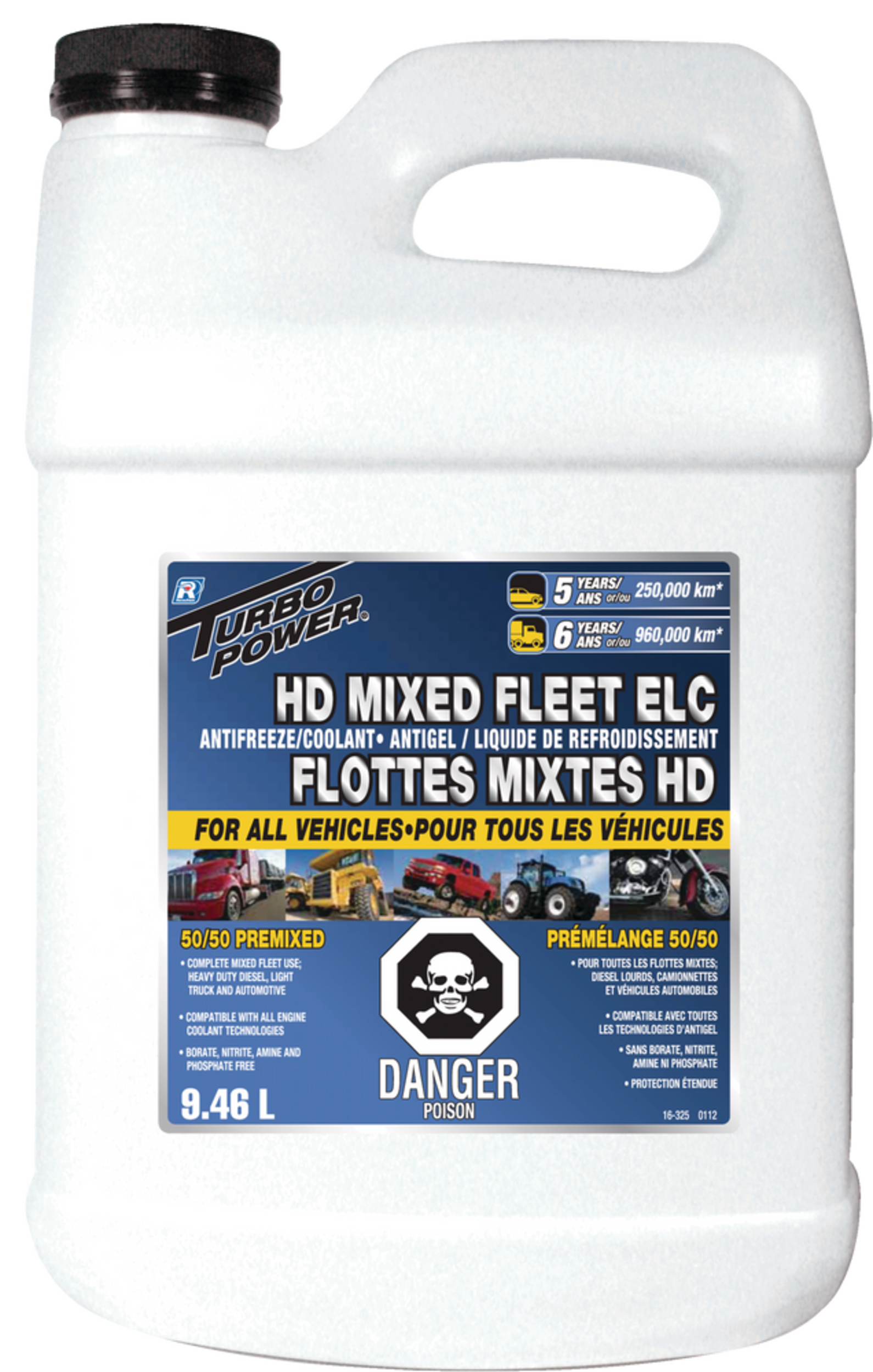 Heavy-Duty Mixed 50/50 Premixed Anti-Freeze/Coolant, for All Vehicles 9.46-L Front_Flat