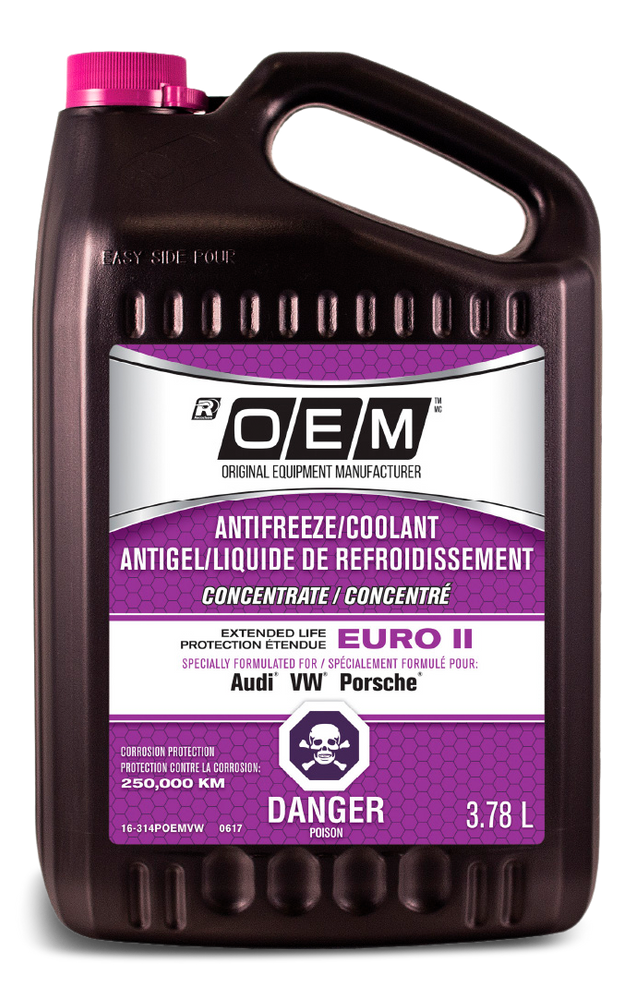 OEM Concentrated AntiFreeze/Coolant, Audi/Volkswagen/Porsche, Euro II