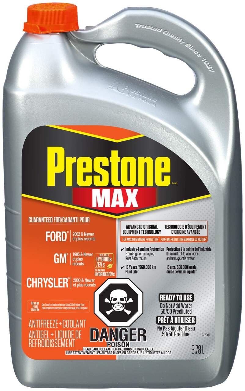 Prestone® MAX Antifreeze/Coolant - American Orange - 50/50