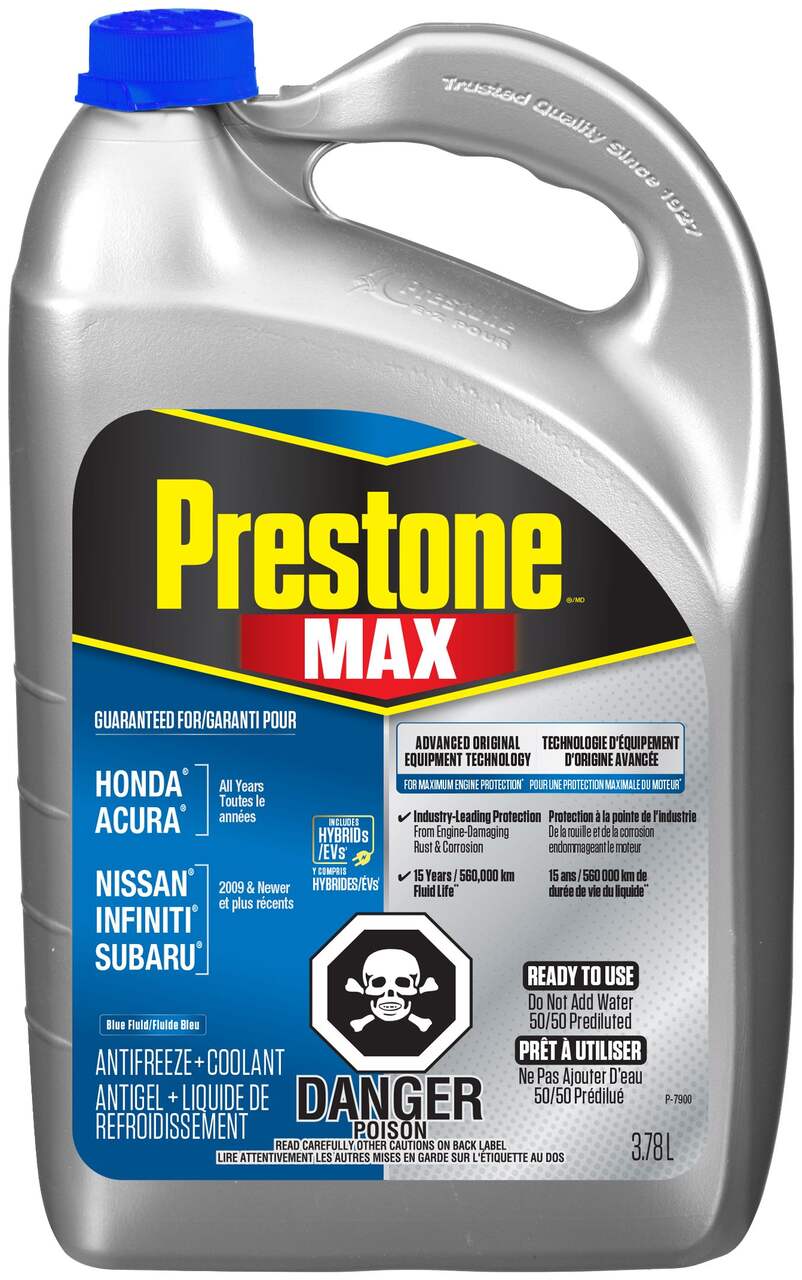 Prestone® MAX Antifreeze/Coolant - Asian Blue - 50/50 Premixed - 3.78L