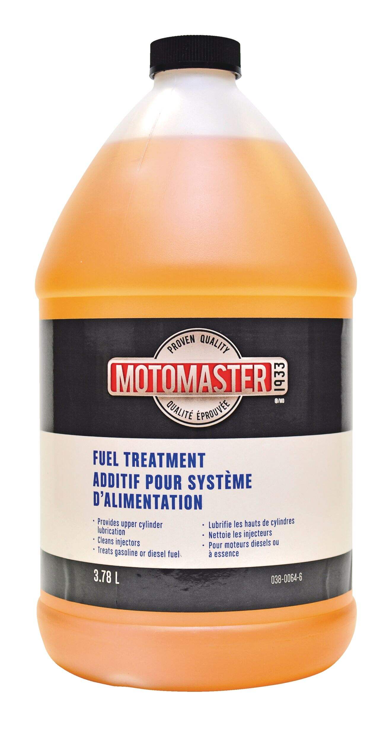 Motomaster Fuel Treatment with Upper Cylinder Lubricant & Injector Cleaner, 3.78-L Front_Flat