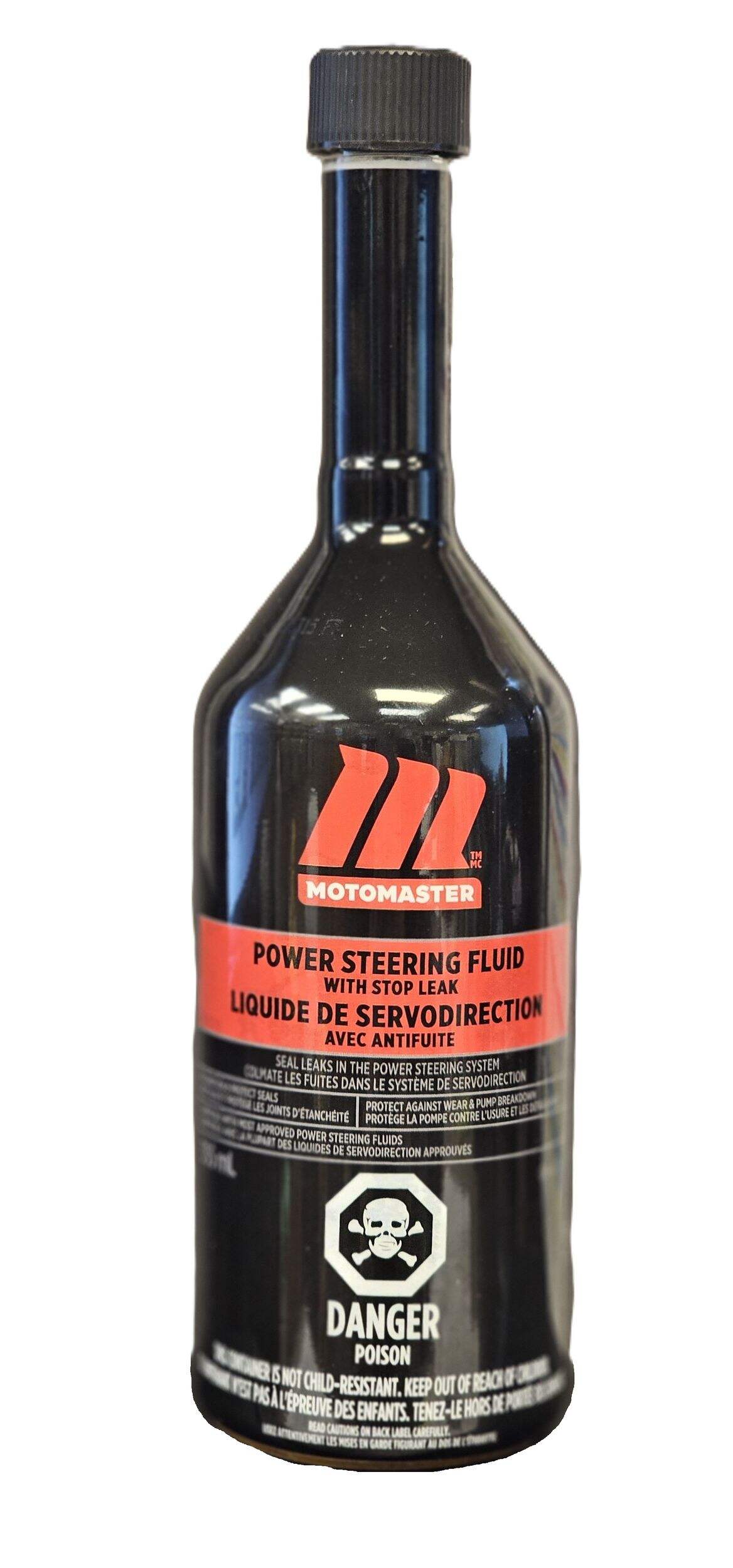 Antifuite de servodirection MotoMaster, 355 mL Front_Flat