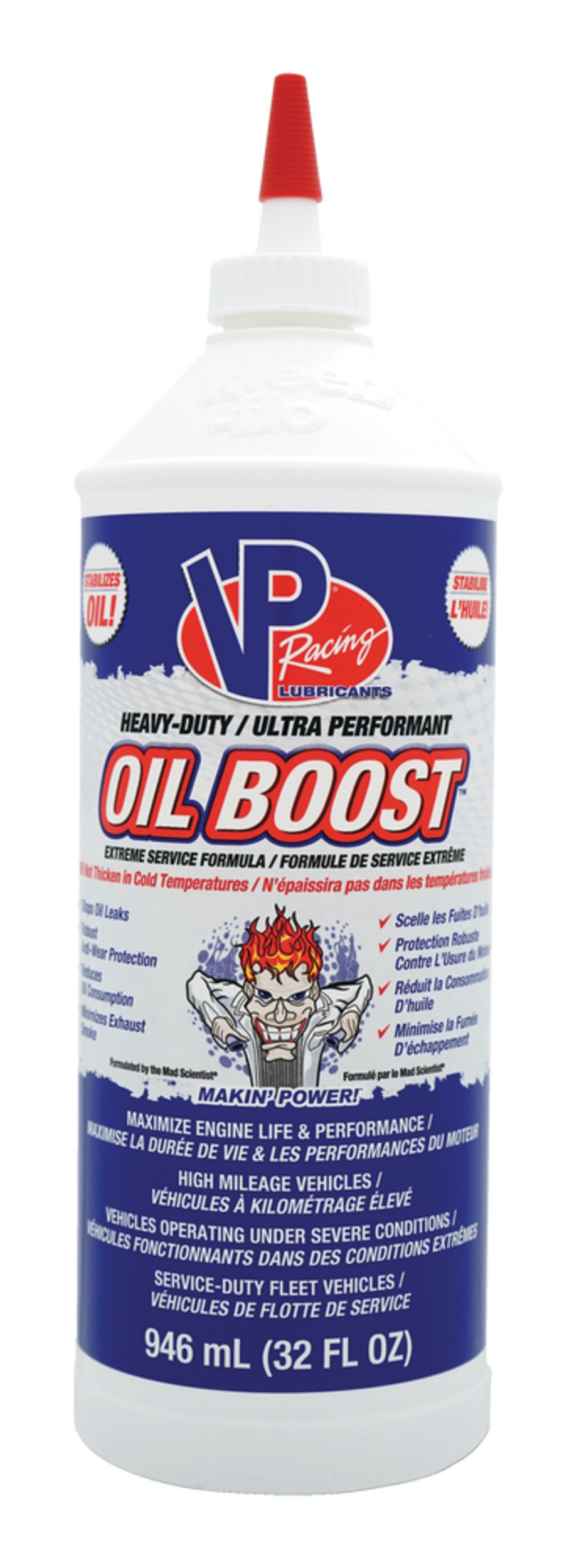 VP Racing High-Mileage Heavy-Duty Oil Boost, 946-mL Front_Flat