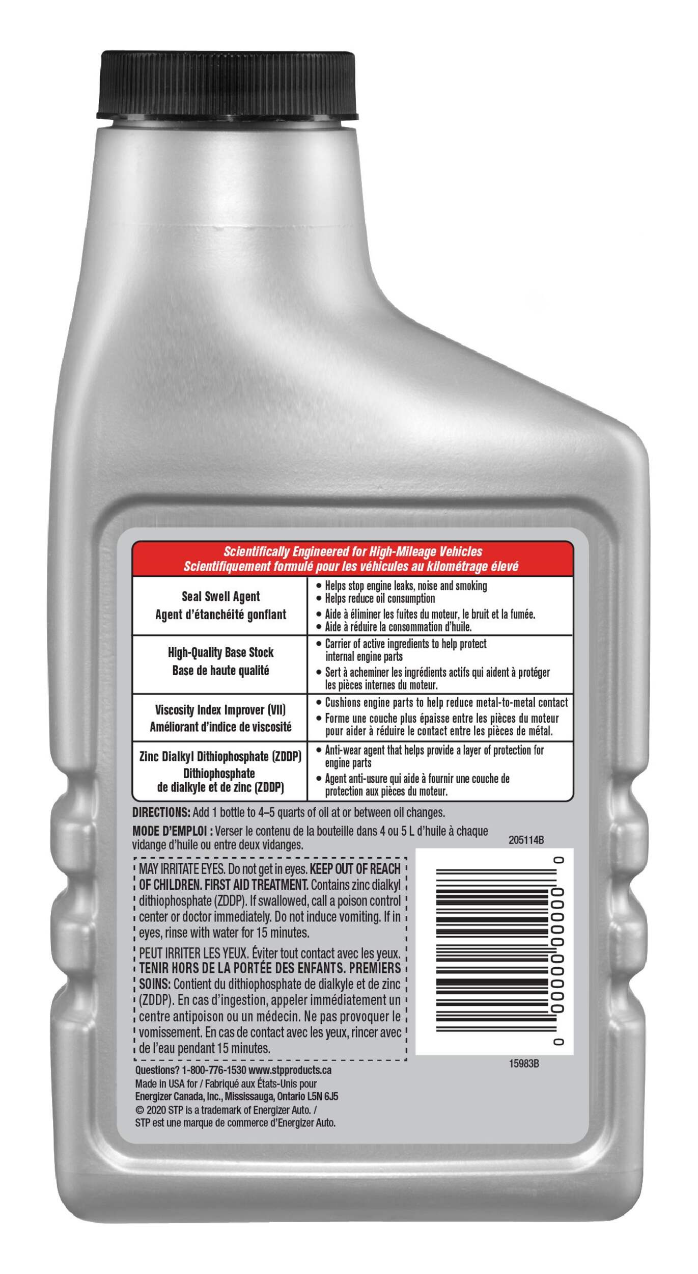 STP HighMileage Oil Treatment, 443mL Canadian Tire