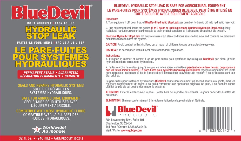 BlueDevil Hydraulic Stop Leak, 946mL Canadian Tire