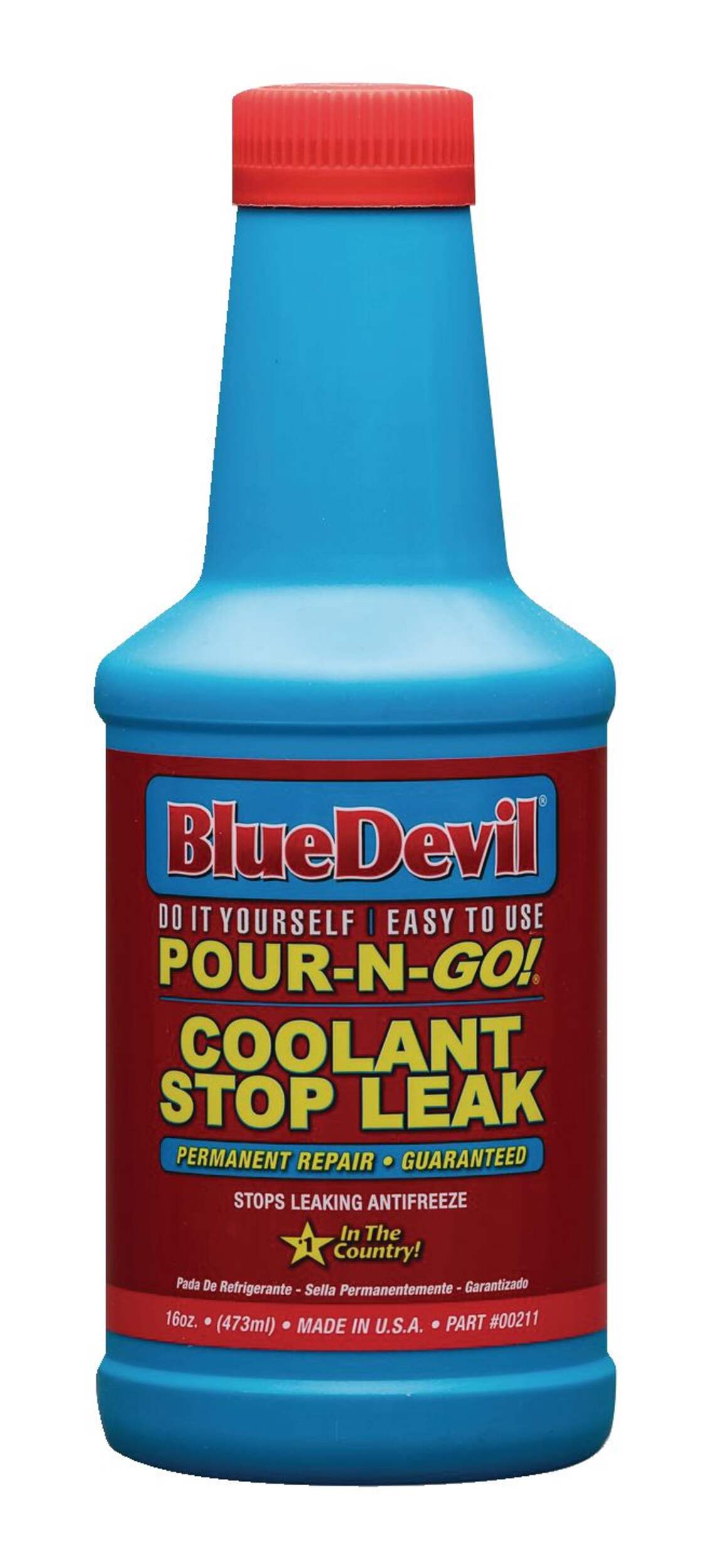 BlueDevil Coolant Stop Leak, 473-mL Front_Flat