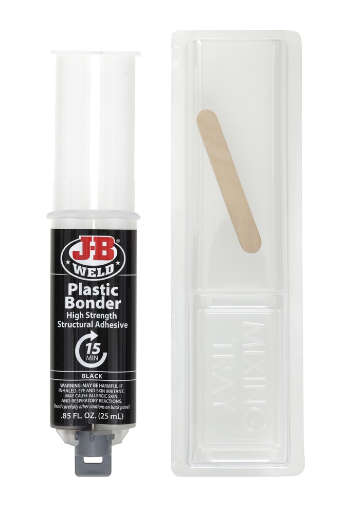 JB Weld Plastic Bonder HightStrength Structural Adhesive, Black, 25mL