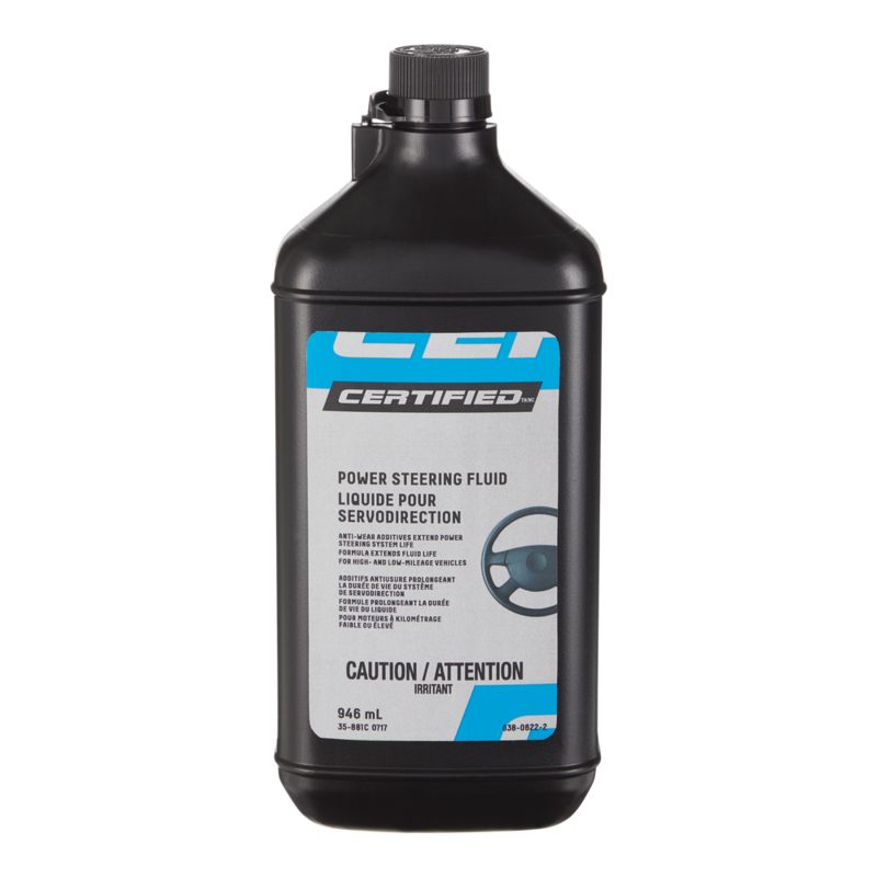 Certified Synthetic Power Steering Fluid, 946mL Canadian Tire