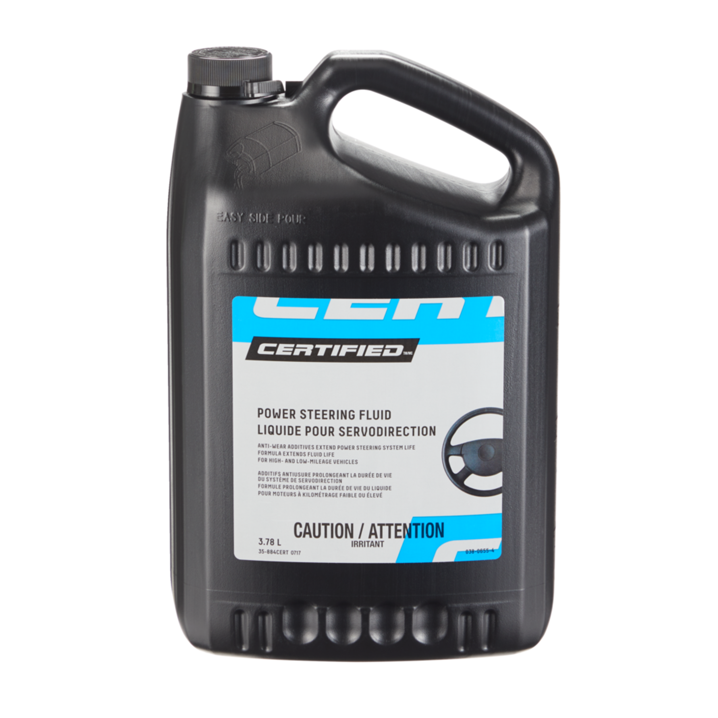Liquide de servodirection synthétique Certified, 3,78 L Front_Elevated