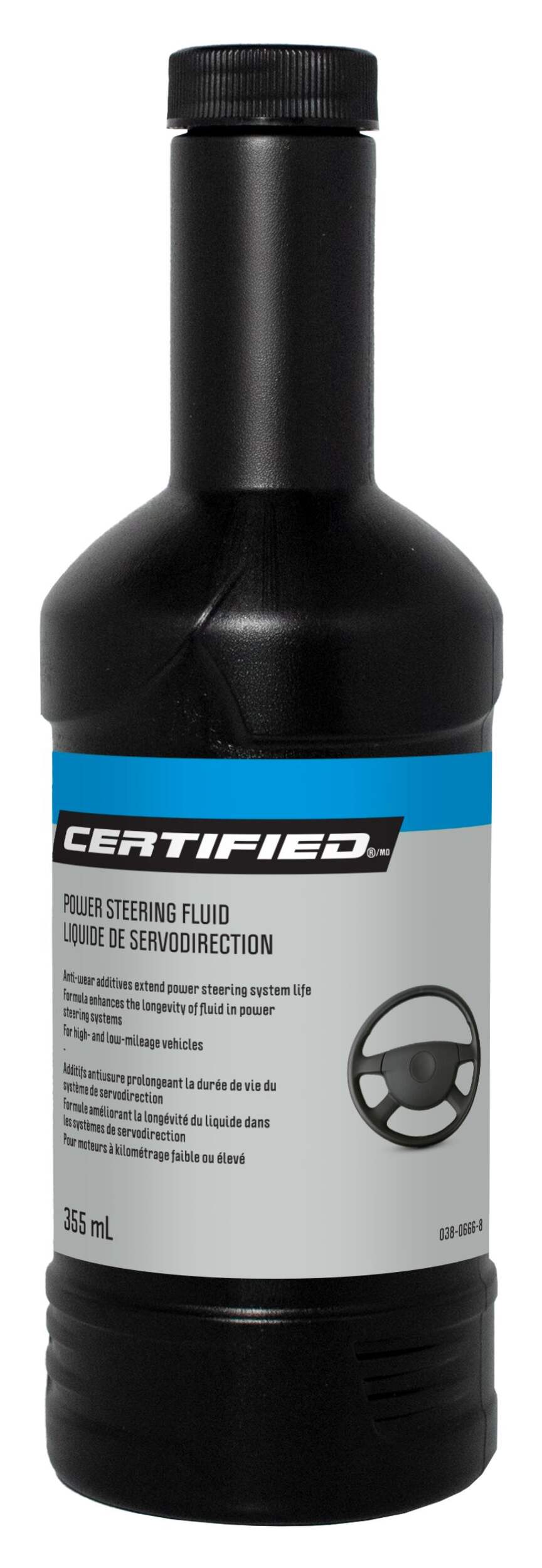 Certified Power Steering Fluid, 350-mL Front_Flat