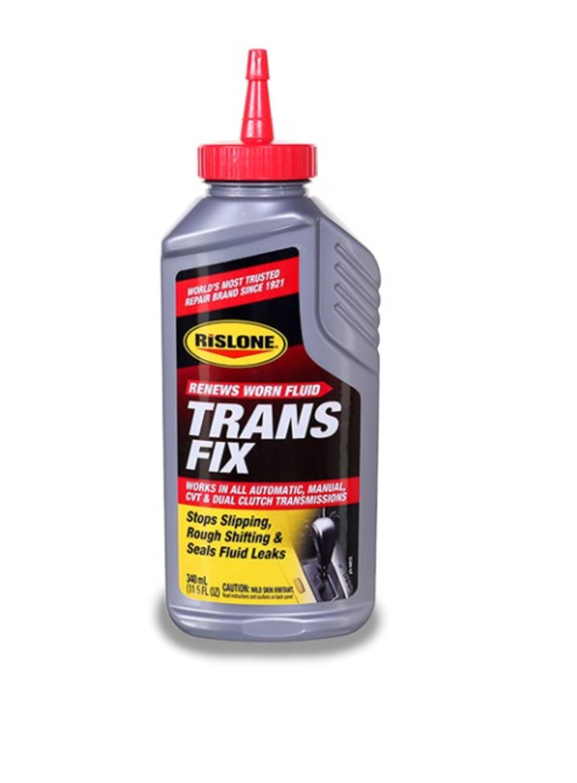 Remède pour transmission Rislone, compatible avec les les transmissions automatiques, TVC et à double embrayage, 340 mL Front_Flat