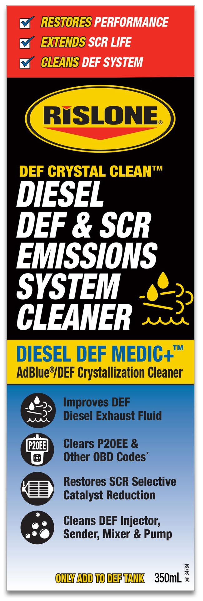 Rislone DEF System & SCR Emissions System Cleaner, 350mL Canadian Tire