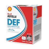 Shell Rotella® DEF Diesel Exhaust Fluid, 9.46-L Front_Three_Fourths_Angled_Left