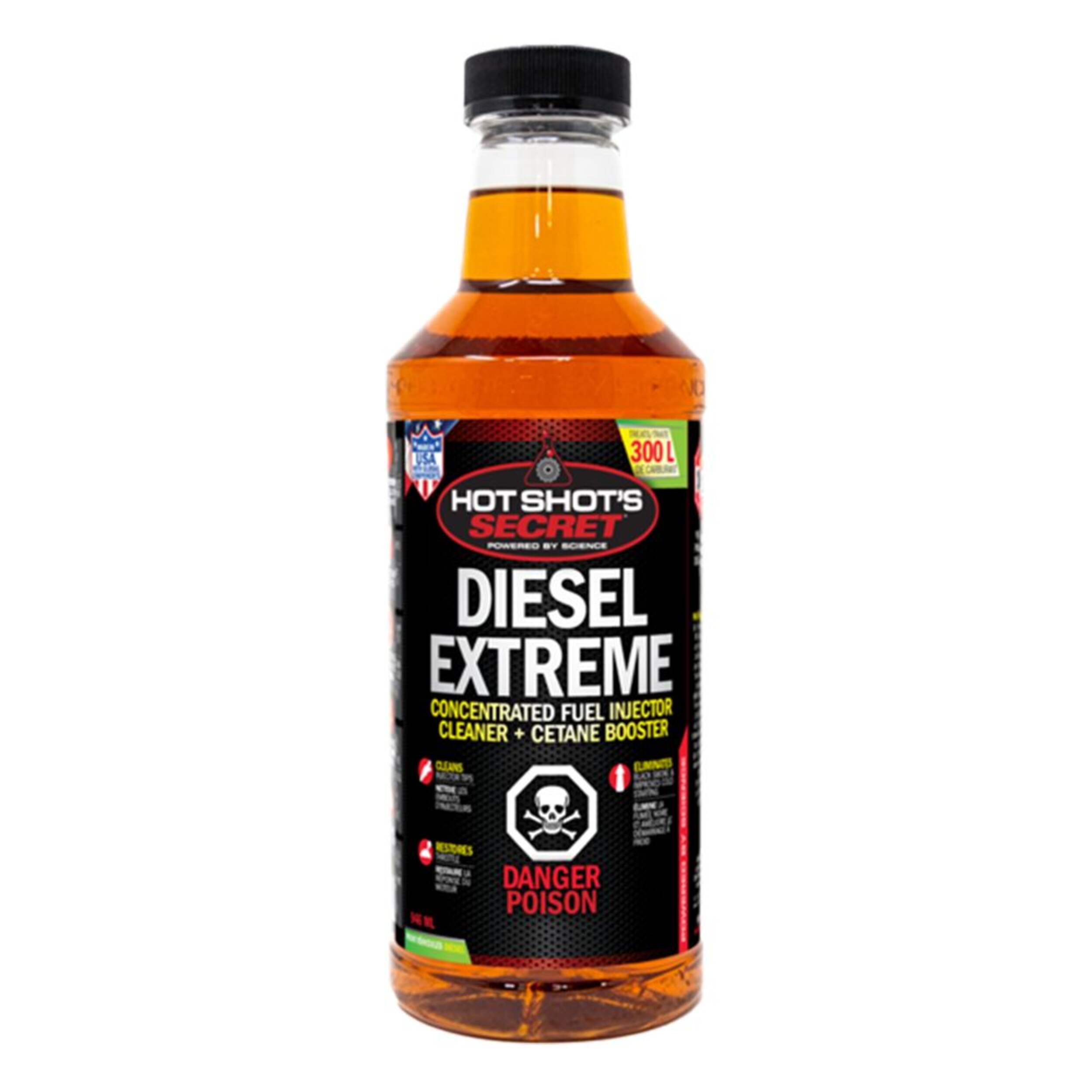 Hot Shots P040432ZF Diesel Extreme Concentrated Fuel Injector Cleaner & Cetane Booster, 950-mL Front_Flat
